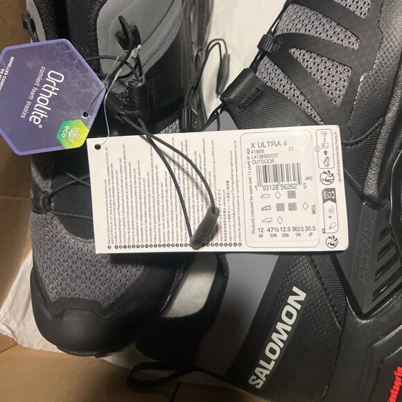 Salomon X Ultra 4 Hiking Outdoor Shoes Black/Grey Men Size EU47 ⅓ US12
